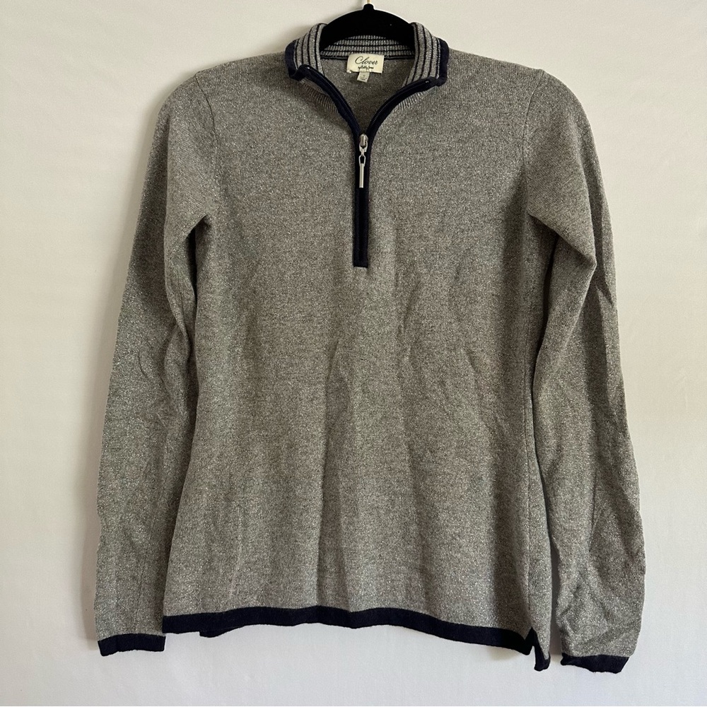 Clover by Bobby Jones Women Sweater Wool Cashmere Blend Glitters Size S